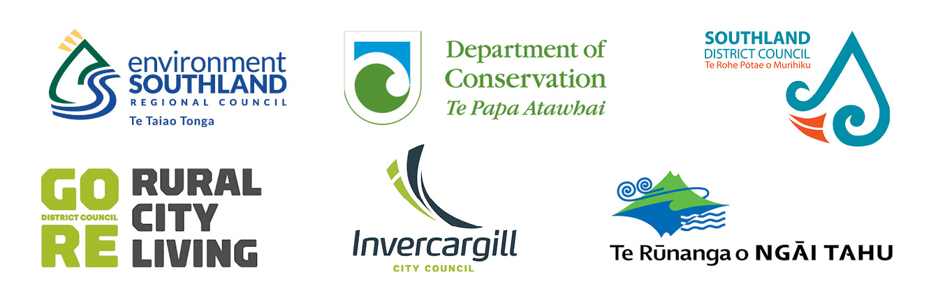 logos of organisations on the predator free southland governance group