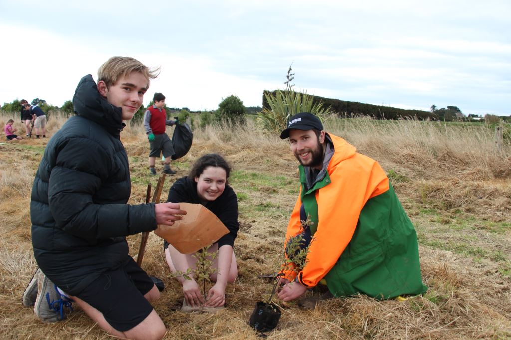 Keith works with community on planting projects