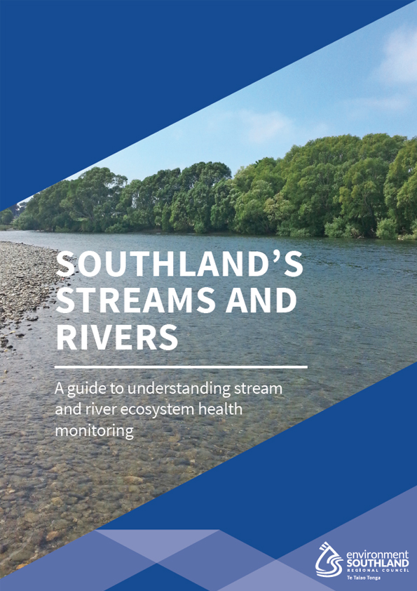brochure cover of Southland's monitored streams and rivers PDF